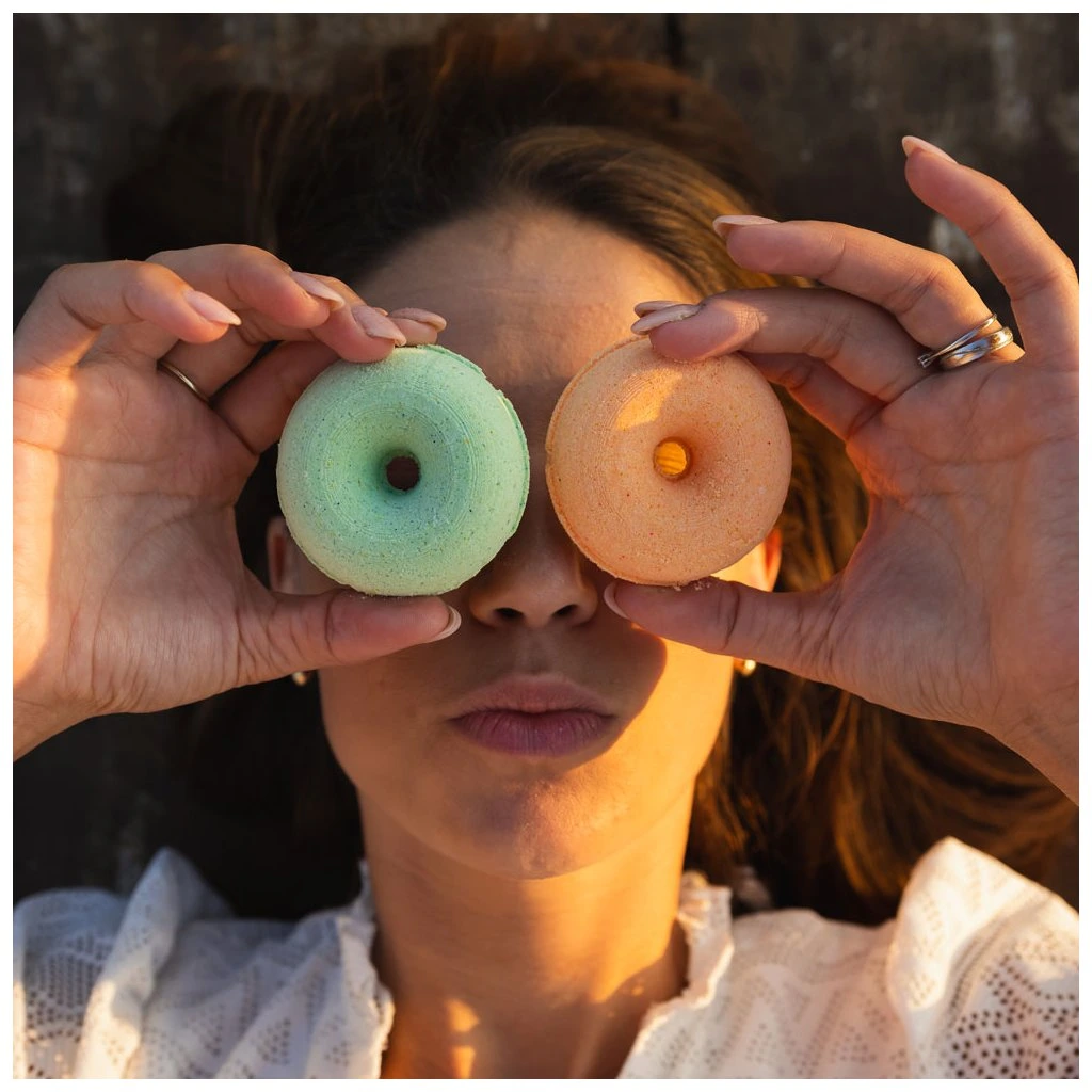 Šumivý donut do vany eukalyptus