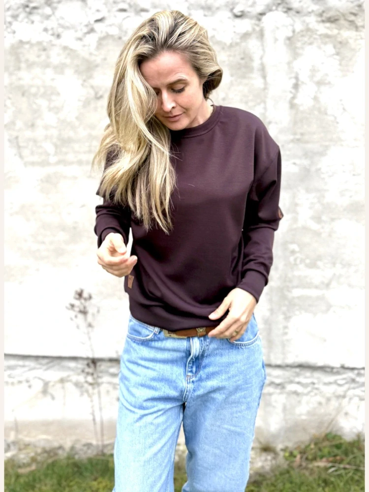 Casual mikina čokoláda