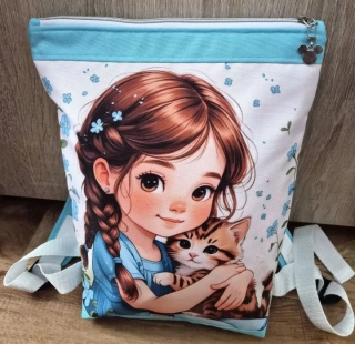 Batoh Ellie - Holčička s kočičkou