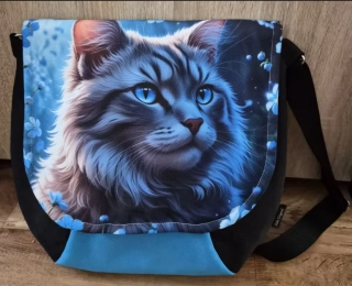 Kabelka Adél - Blue cat