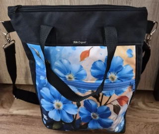 Taška Lilly - Modré květy