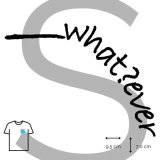 Nažehlovačka __whatever / černá S