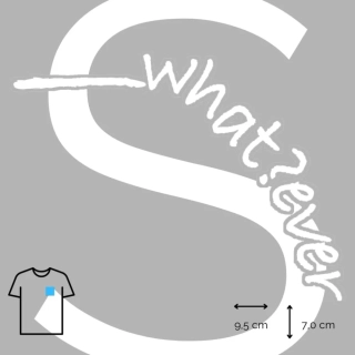 Nažehlovačka __whatever / bílá S