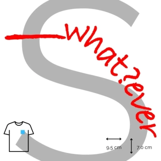 Nažehlovačka __whatever / červená S