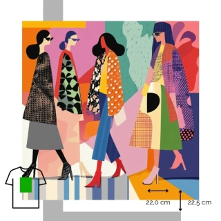 Nažehlovačka barevná imaginární móda / L