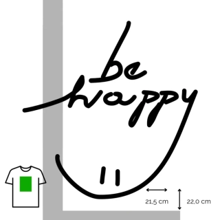 Nažehlovačka be happy / L