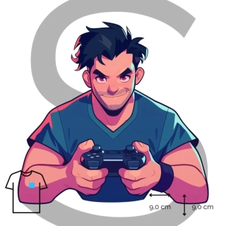 Nažehlovačka hráč videoher /S