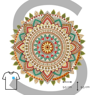 Nažehlovačka madala v oranžovém podtónu /S