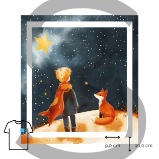 Nažehlovačka malý princ s liškou /S