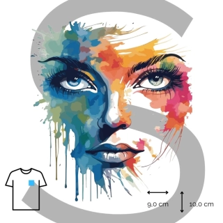 Nažehlovačka obličej v barvách /S