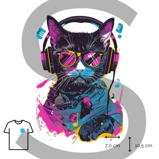 Nažehlovačka párty kočka se sluchátkáma / S