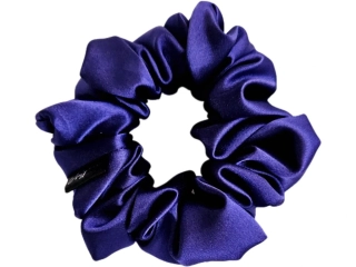 Saténová gumička do vlasů - fialová