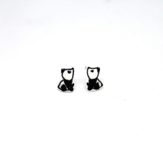 Náušnice cuties: pandy sedící