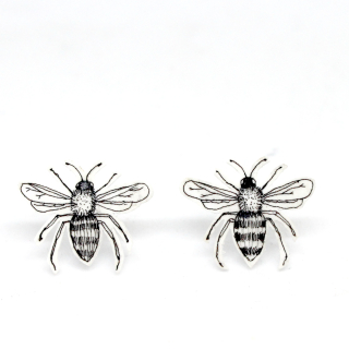 Náušnice včelky
