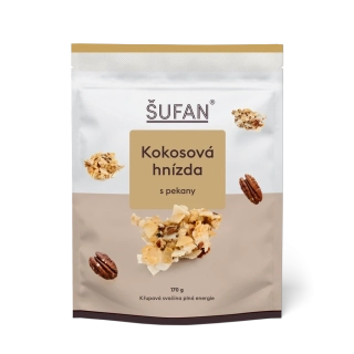 Kokosová hnízda s pekany - 170 g