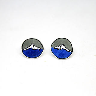 Náušnice střípky: fujisan