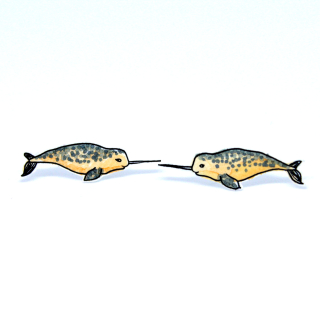 Náušnice cuties: narvalové