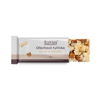 Ořechová tyčinka Kokosová s mandlemi - 33g