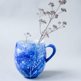 Hrnek střední buclatý s uchem 300ml