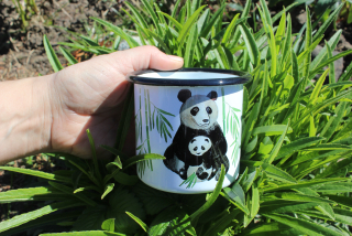 Plecháček střední panda velká